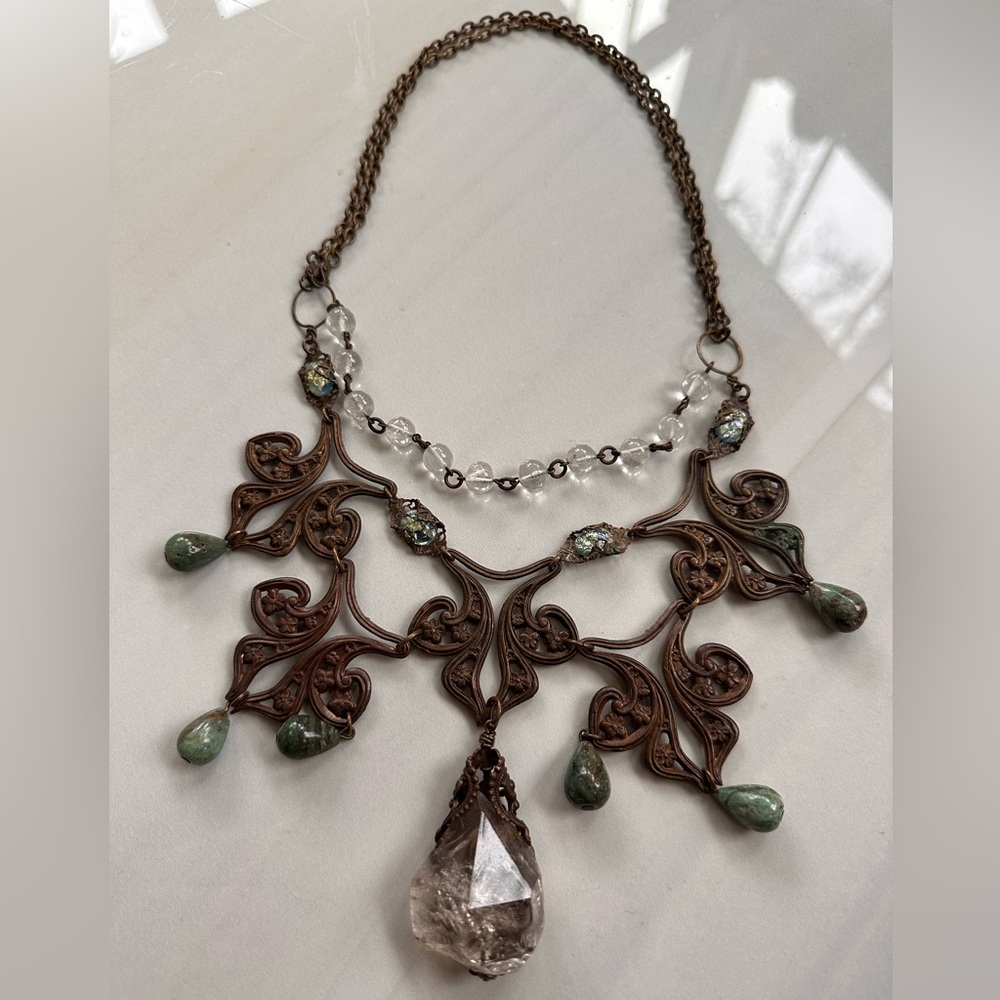Stunning One-of-a-Kind Jody McGill Statement Chandelier Necklace